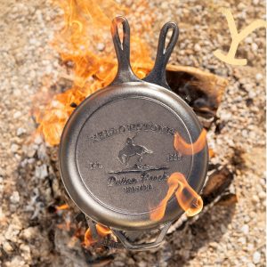 Yellowstone? Seasoned Cast Iron Bucking Bronco Combo Cooker