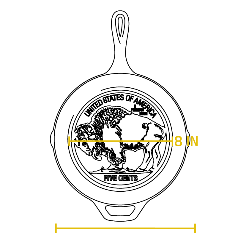 Buffalo Nickel Skillet - Image 4