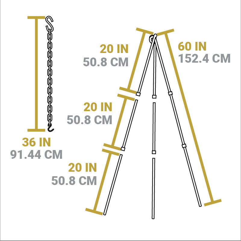 Adjustable Camp Tripod - Image 5