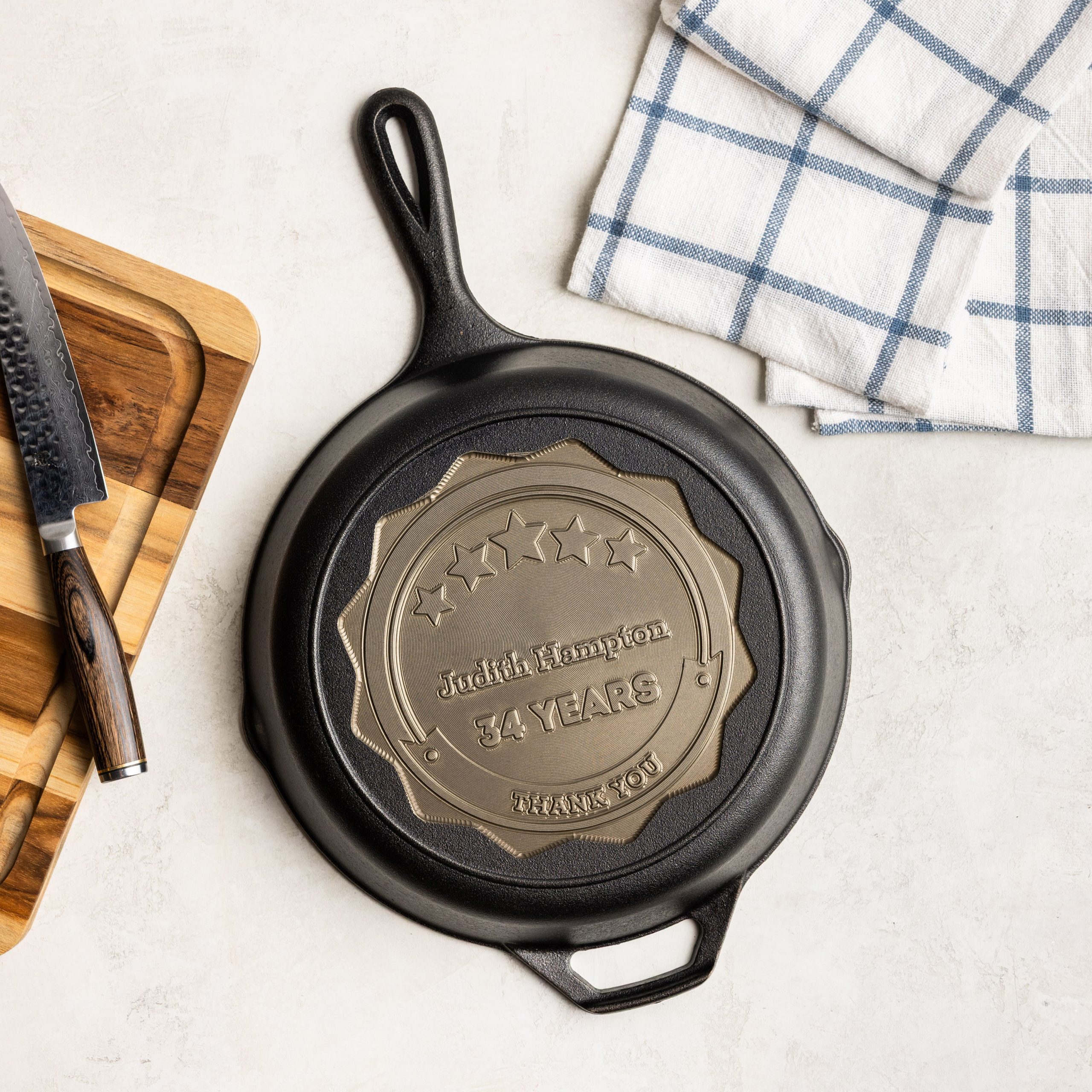 Custom Engraved Award Skillet - Image 8