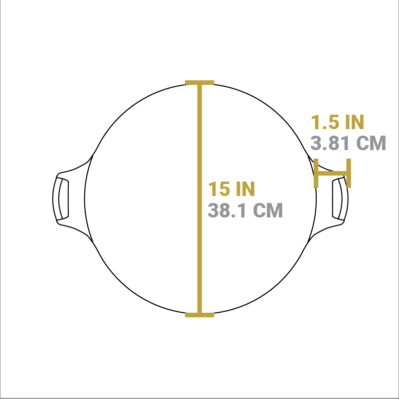 15 Inch Seasoned Cast Iron Pizza Pan - Image 6