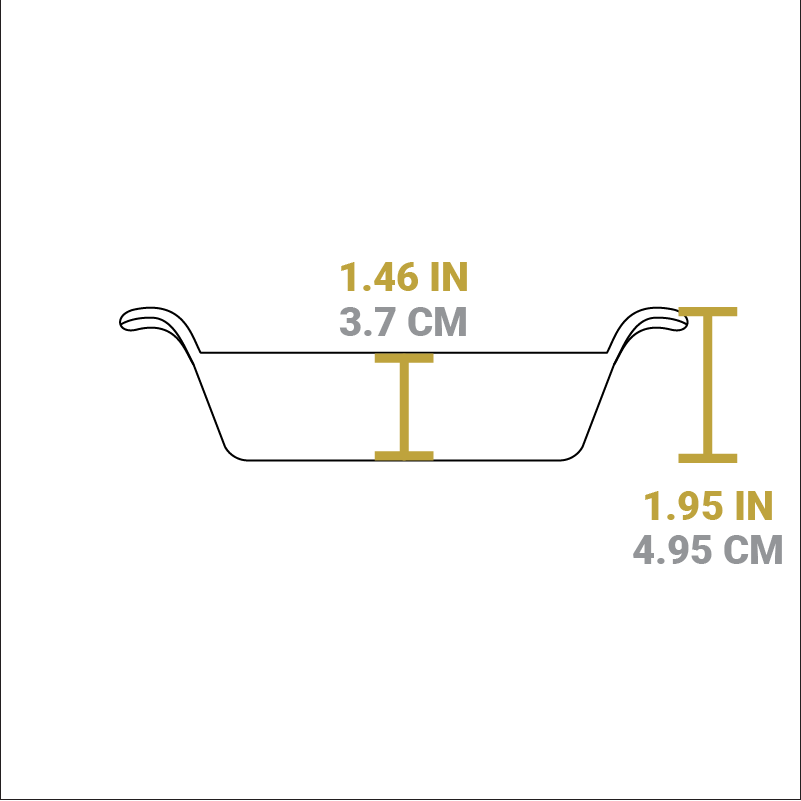 Heat-Treated 14 Ounce Rectangular Cast Iron Mini Server? - Image 3
