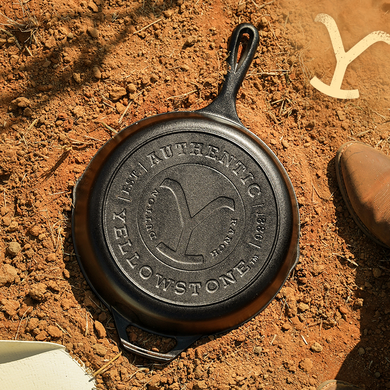 Yellowstone 10.25 Inch Cast Iron Authentic Y Skillet - Image 4