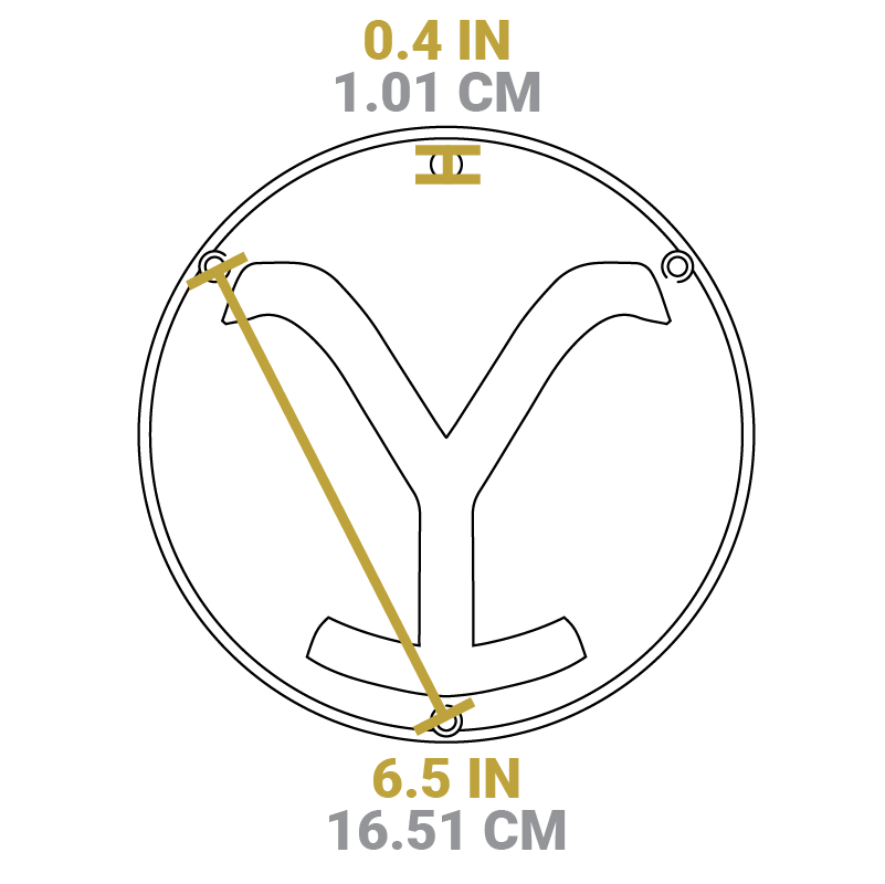 Yellowstone? 8 Inch Seasoned Cast Iron Power Y Trivet - Image 7