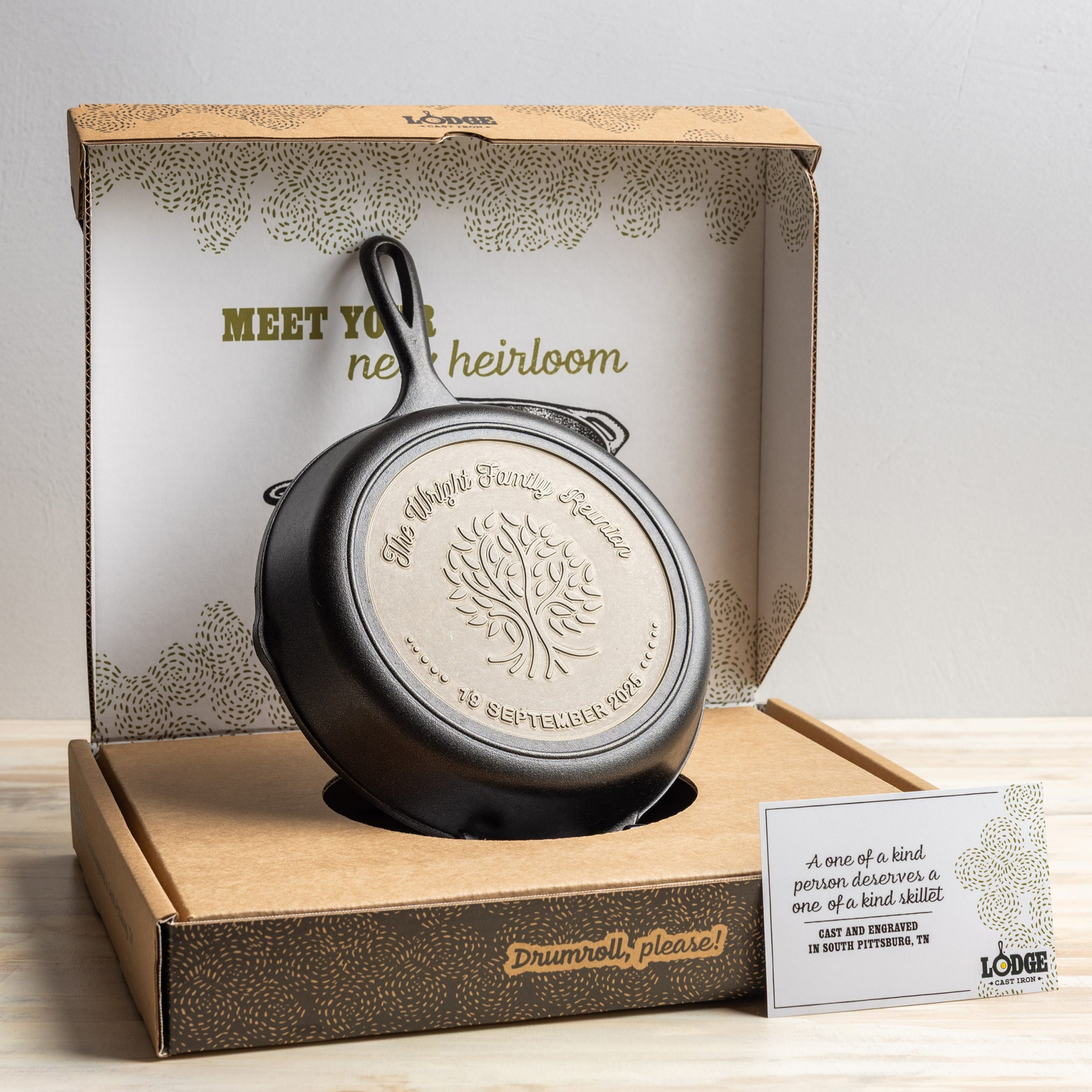 Custom Engraved Tree Skillet - Image 9