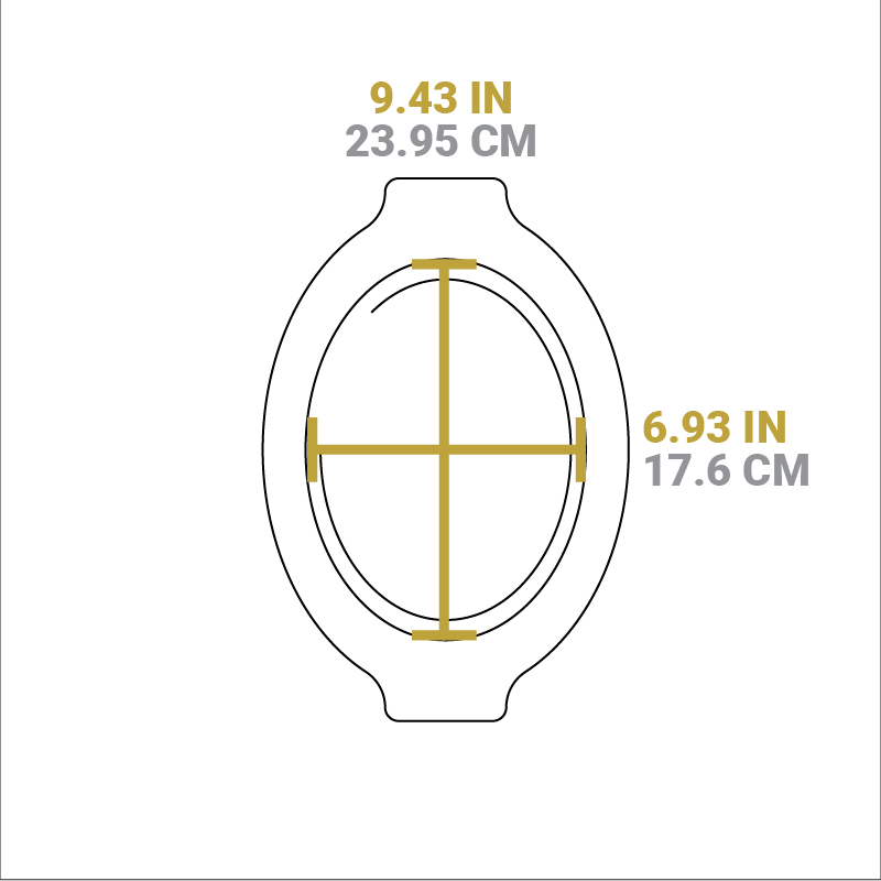 Grip Style Oval Wood Underliner - Image 3
